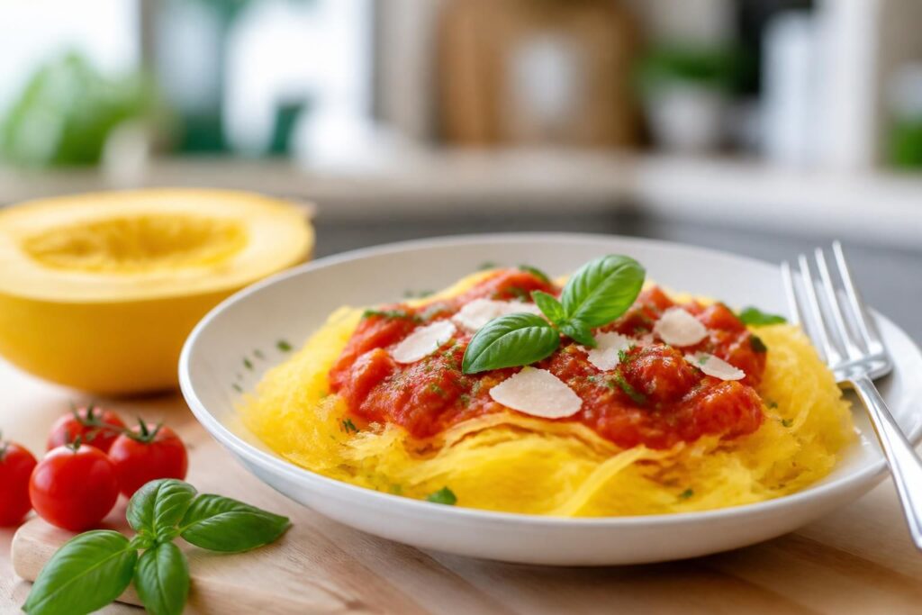 découvrez la courge spaghetti, une recette légère et savoureuse qui remplace parfaitement les pâtes pour un repas sain et gourmand.