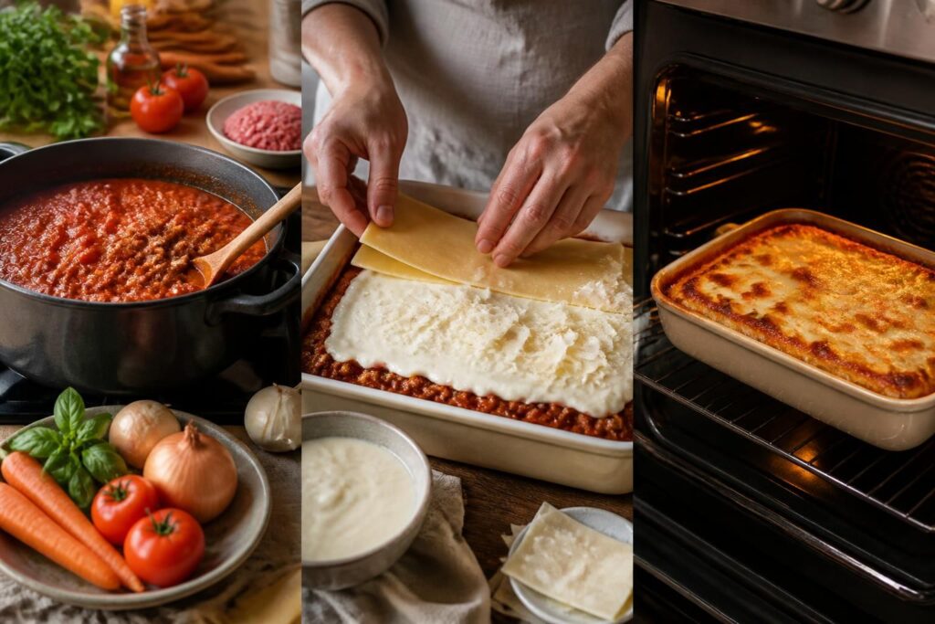 découvrez notre guide complet pour préparer des lasagnes maison, de la sauce bolognaise à l'assemblage parfait, pour un plat savoureux et authentique.