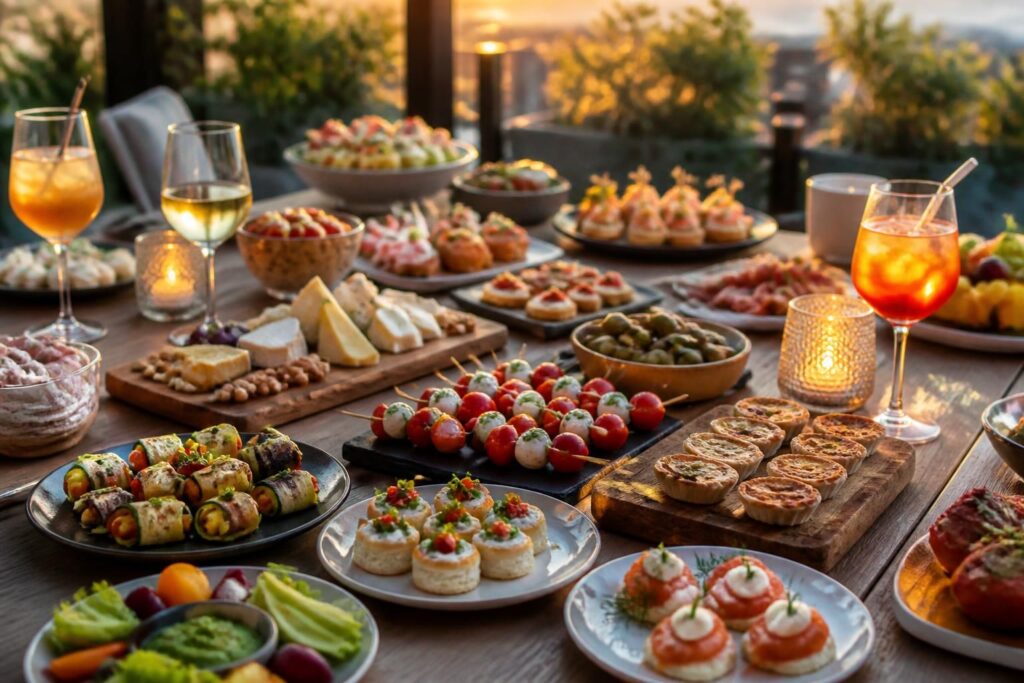 découvrez 20 idées d'apéros dînatoires savoureux et faciles à préparer, parfaits pour remplacer un dîner traditionnel et régaler vos invités.