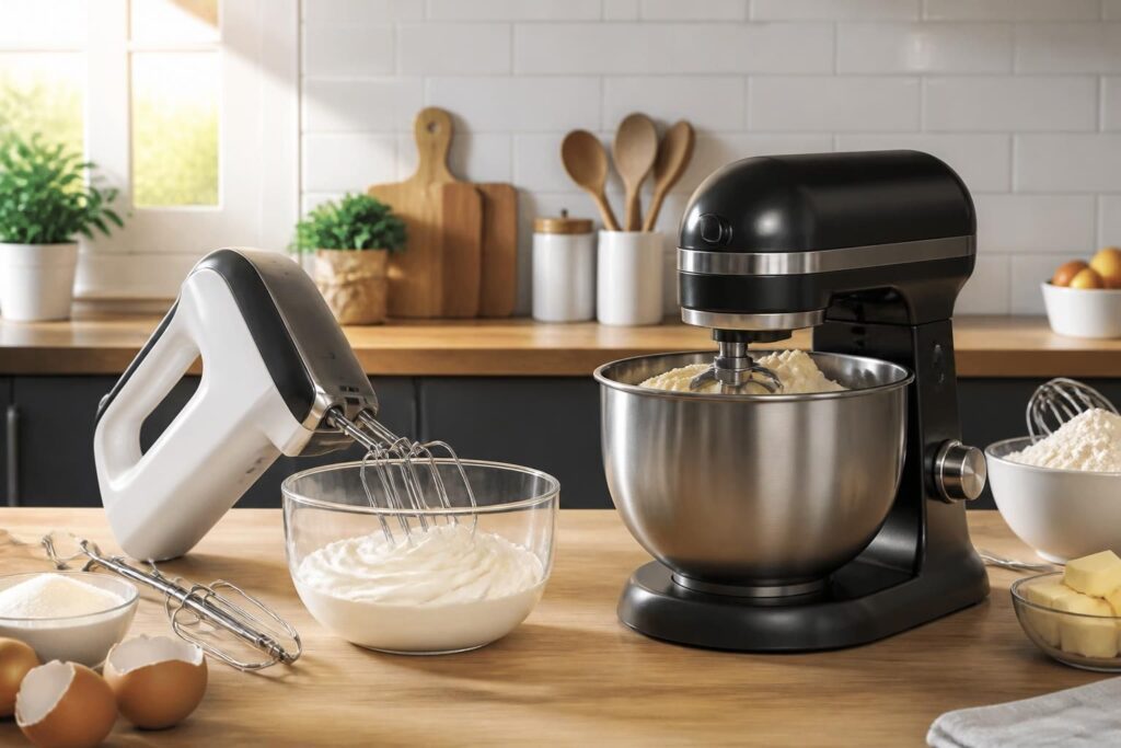 découvrez comment choisir entre un batteur électrique et un robot pâtissier en fonction de vos besoins et habitudes en cuisine pour réussir toutes vos préparations.