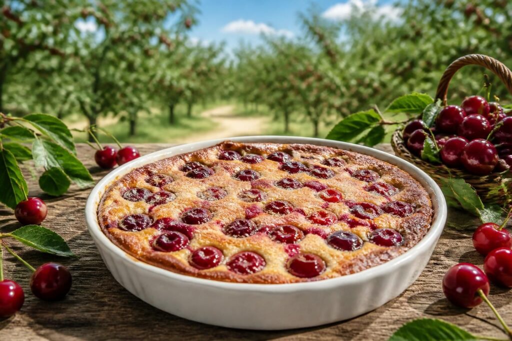 découvrez la recette du clafoutis aux cerises, un délicieux dessert du verger facile à préparer, parfait pour savourer les fruits de saison.