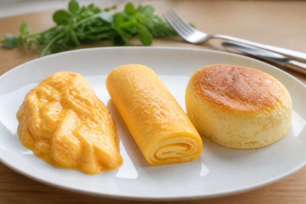 Omelette : baveuse, roulée ou soufflée