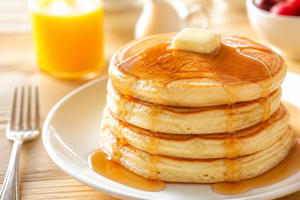 découvrez la recette des pancakes moelleux et épais, typiques de l'outre-atlantique, pour des petits-déjeuners gourmands et réussis.
