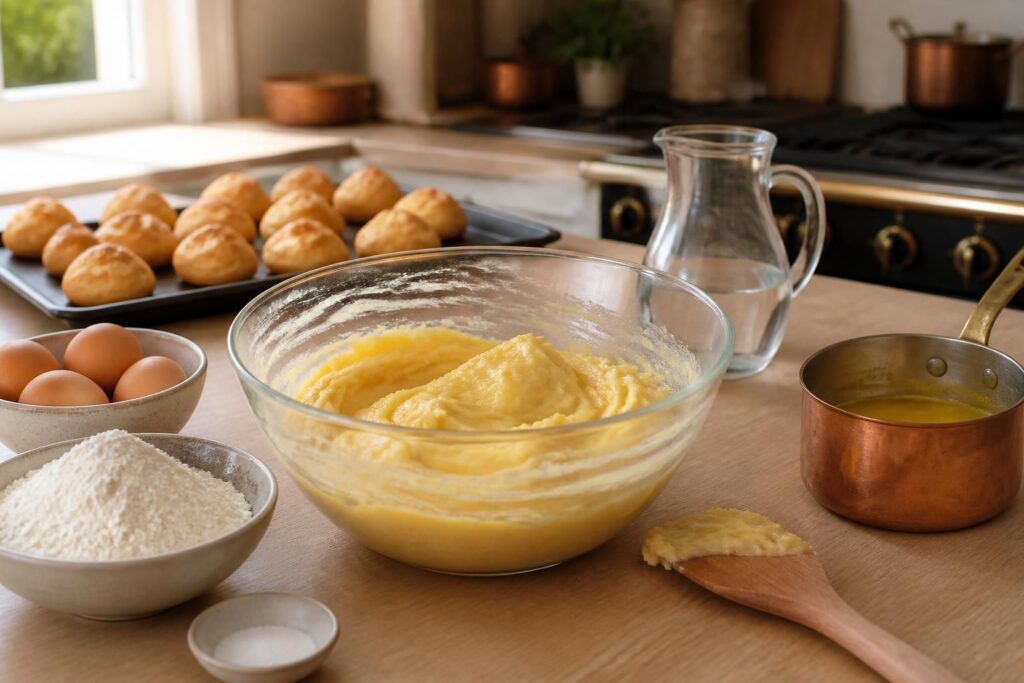 découvrez la recette incontournable de la pâte à choux, la base essentielle pour réussir tous vos desserts gourmands comme les éclairs, profiteroles et choux à la crème.