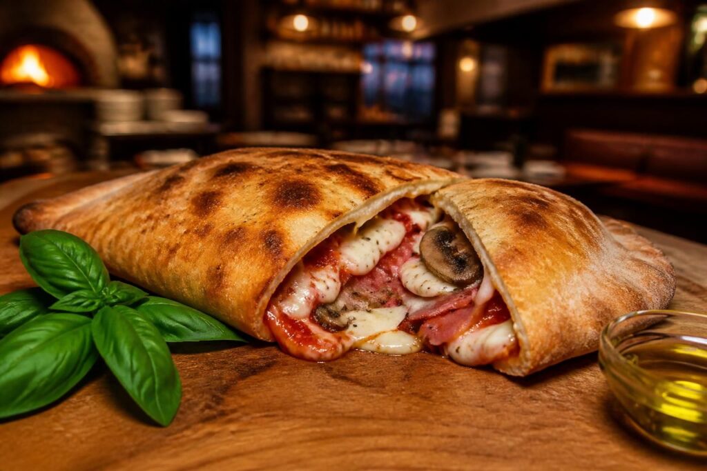 découvrez la pizza calzone, la pizza pliée qui révolutionne vos repas avec sa garniture fondante et sa pâte croustillante. un délice à savourer sans attendre !