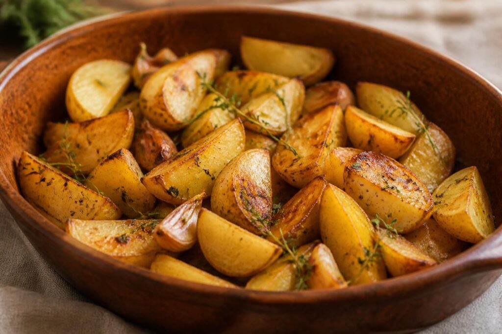 découvrez notre recette facile de pommes de terre au four, fondantes à l'intérieur et dorées à souhait, parfaites pour un accompagnement savoureux.