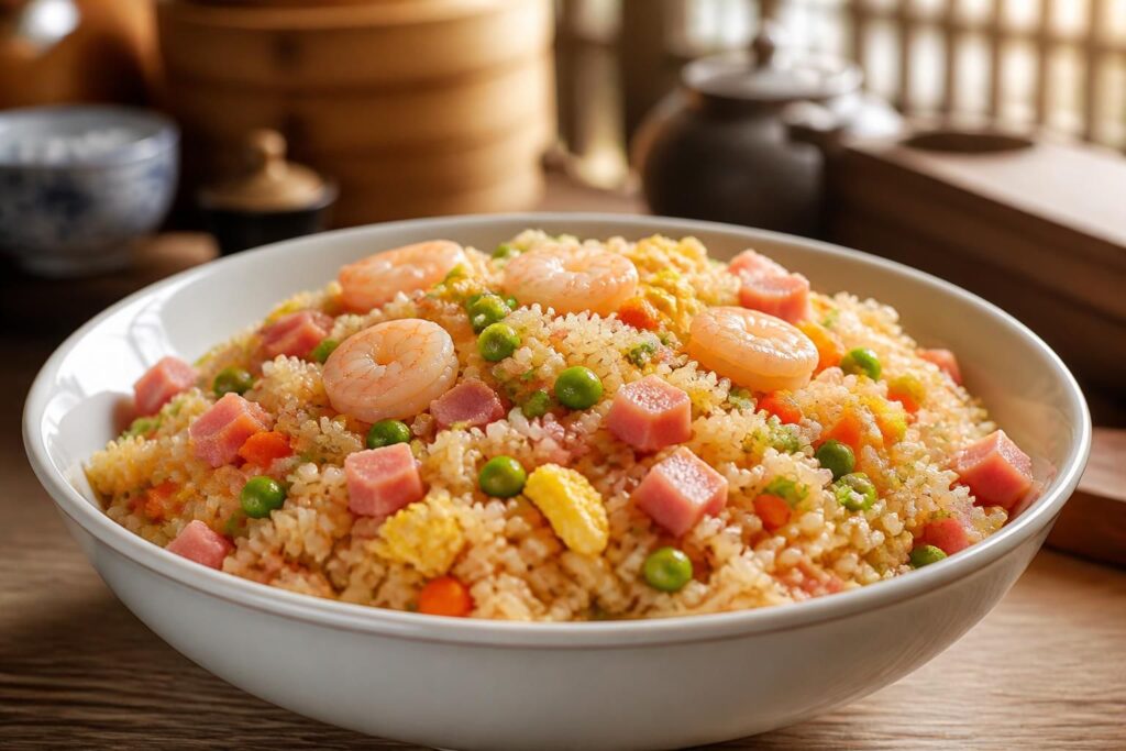 découvrez la recette authentique du riz cantonais, généreux et parfumé, pour un voyage culinaire savoureux à chaque bouchée.