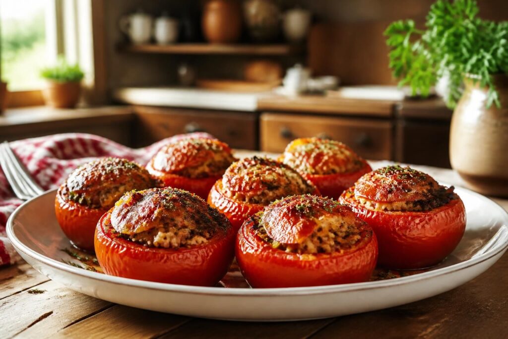 découvrez la recette traditionnelle des tomates farcies, le classique du dimanche pour un repas savoureux et convivial en famille.