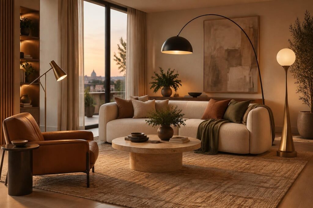 Lampadaire salon design : modèles italiens et tendances modernes pour tous les intérieurs