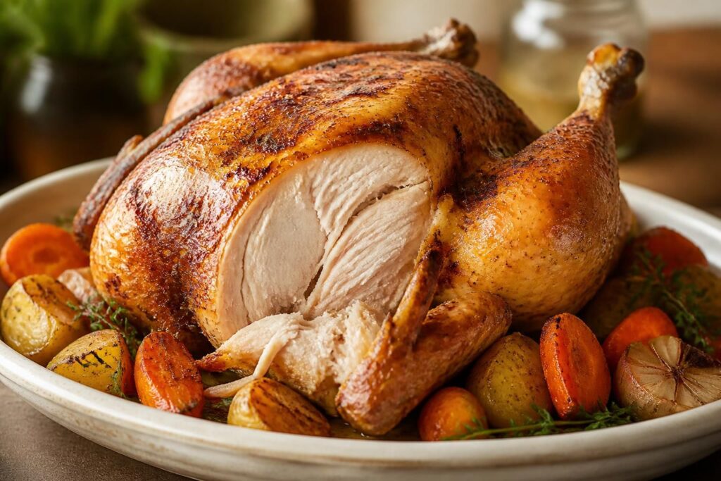 Poulet au four : peau croustillante, chair moelleuse