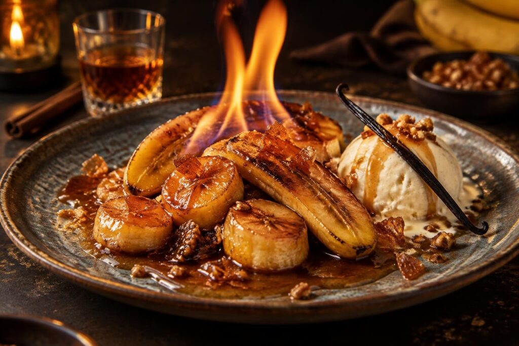 Rhum banane flambée et ses variantes gourmandes à la vanille et caramel