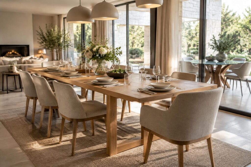 Table design : idées extensibles, bois ou verre pour votre salle à manger